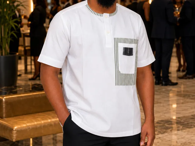 Chemise col rond manches courtes