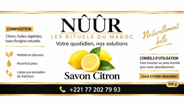 Savon citron 500g