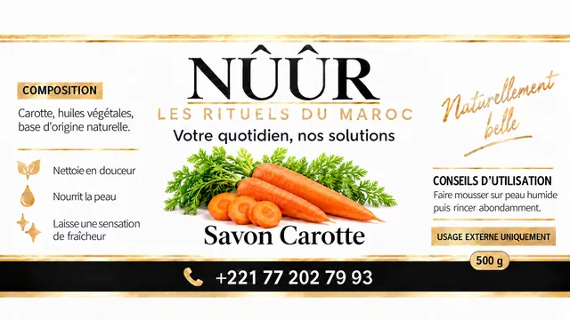 Savon Carotte - curcuma 500g
