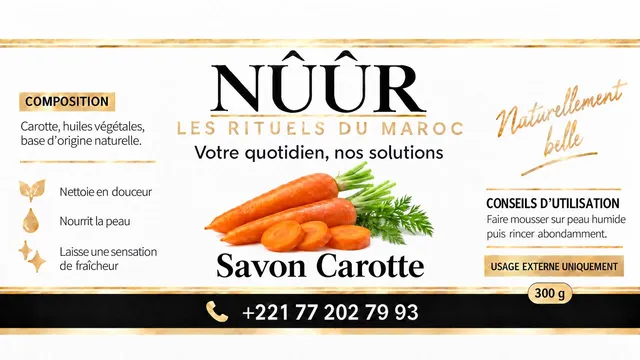 Nûûr Savon Carotte 300g