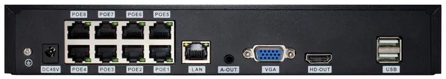 NVR PoE 8 Canaux avec Intelligence Artificielle 