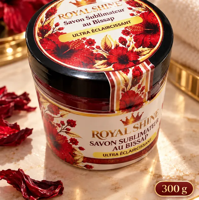 ROYAL SHINE Savon Sublimateur au Bissap Ultra Éclaircissant